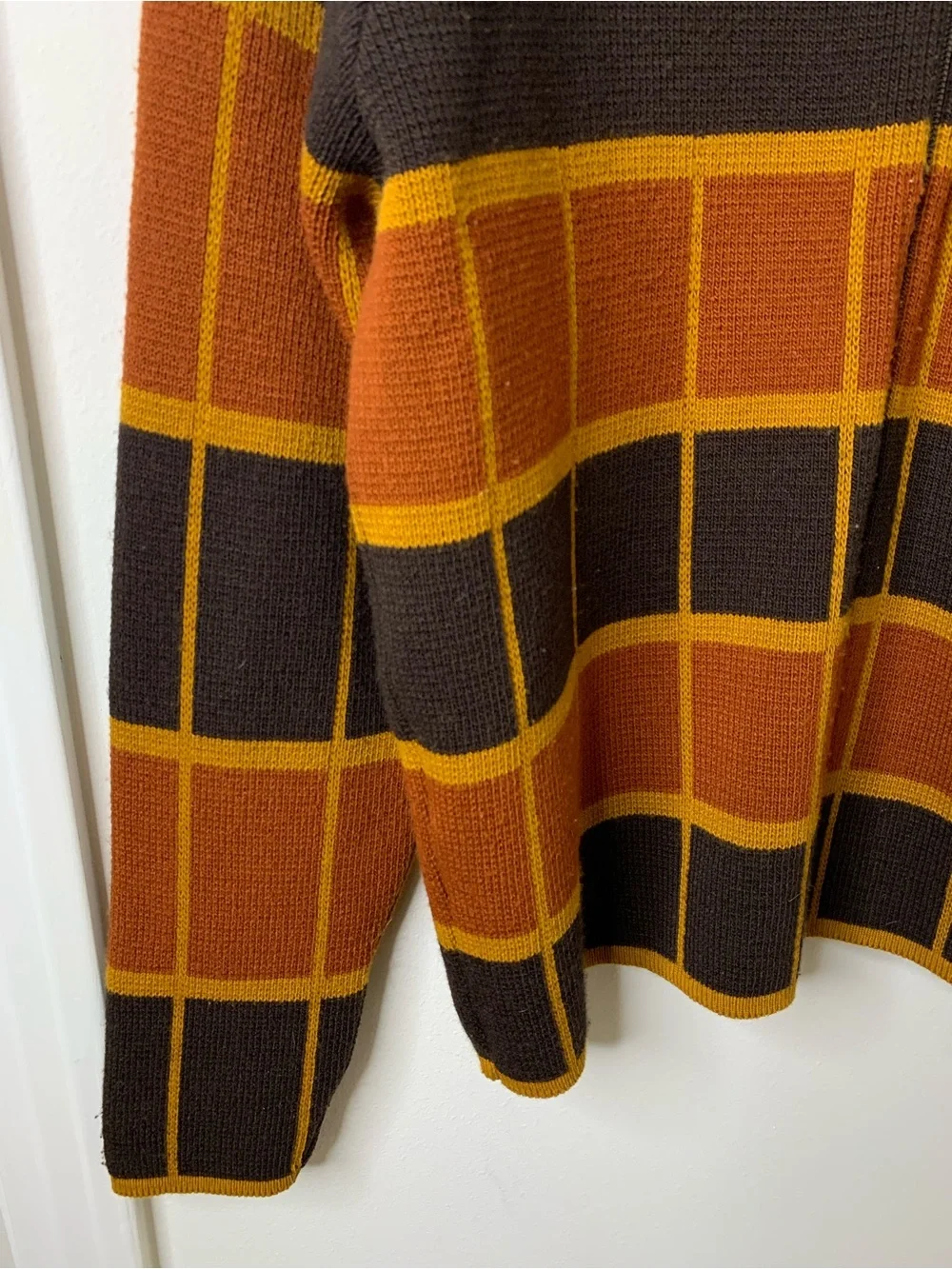Diesel sweater vintage RARE Men's small knitwear full zip brown orange